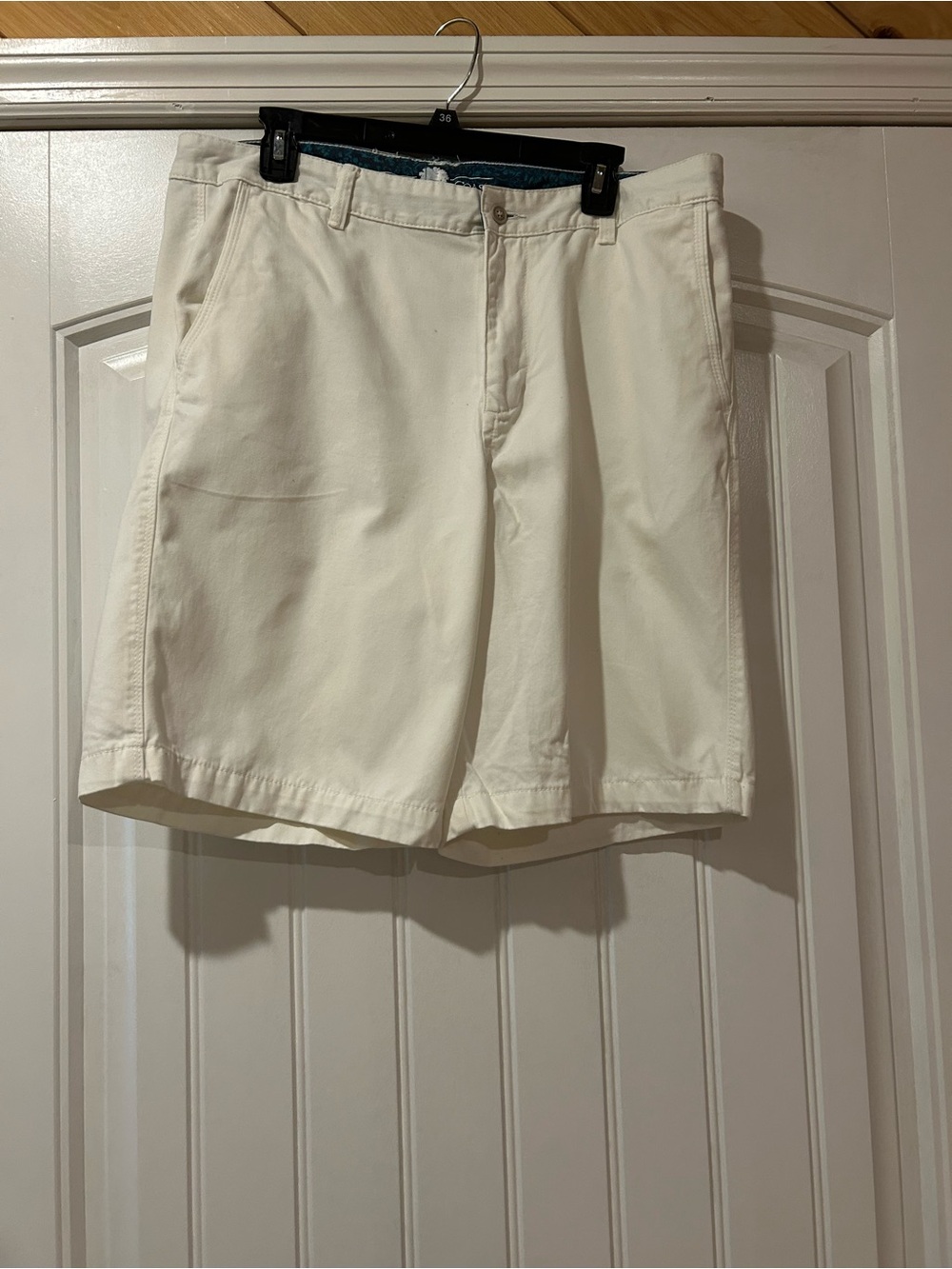 Men's Flat Front White Shorts - Classic Tailored Style